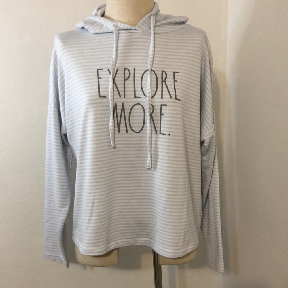 Rae Dunn Lightweight Hoodie “Explore More” Size Medium